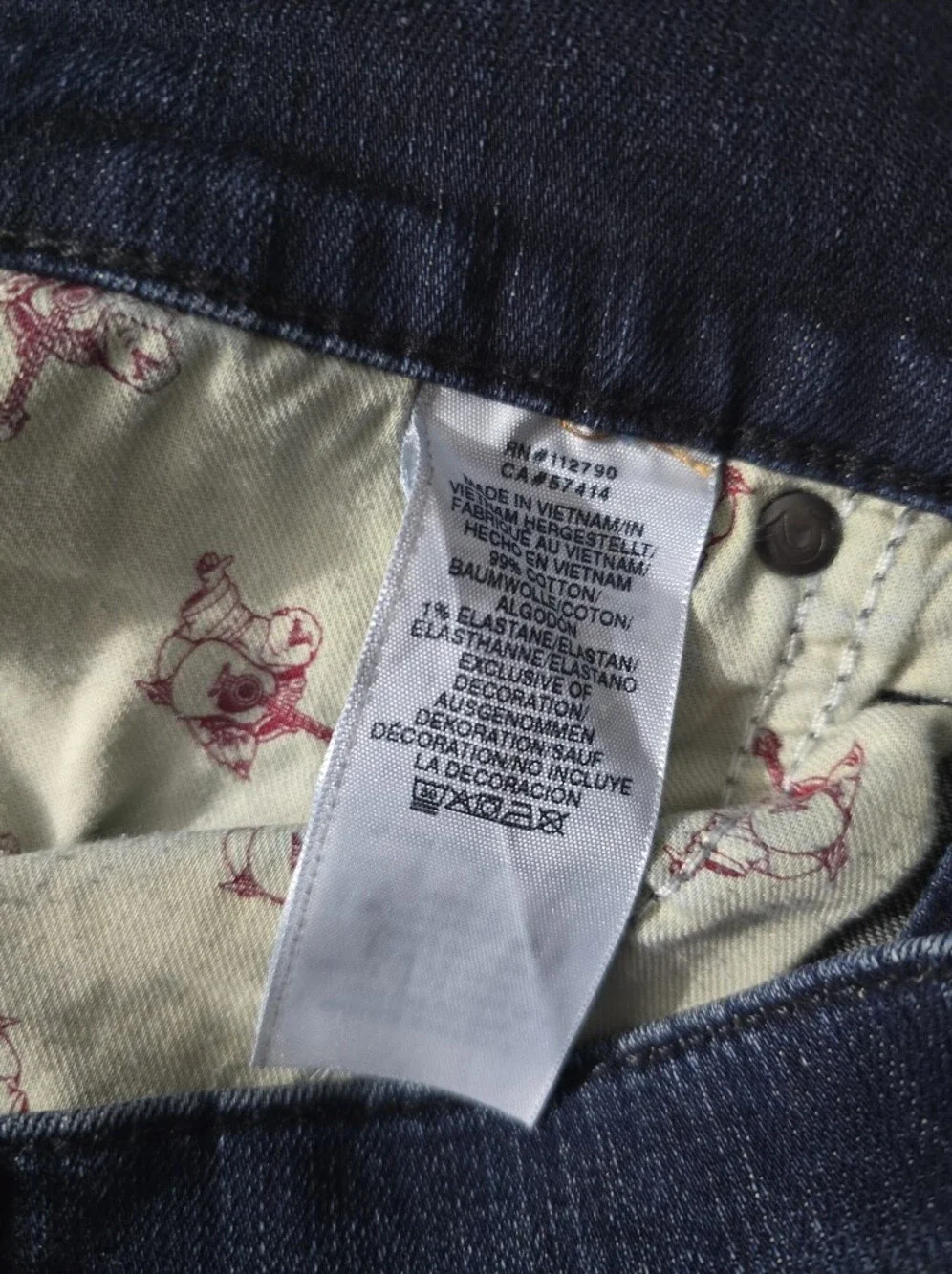 True Religion Rocco Relaxed Skinny Jeans Size 33
